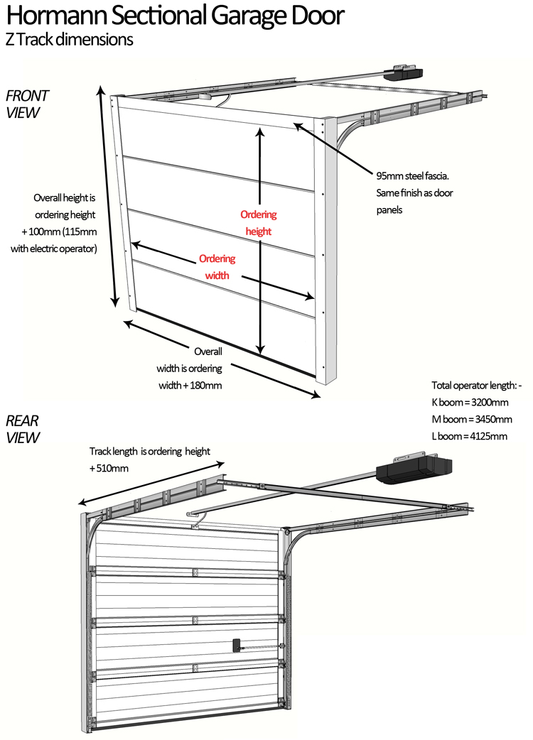 Garage Door Dimensional Drawings 0621